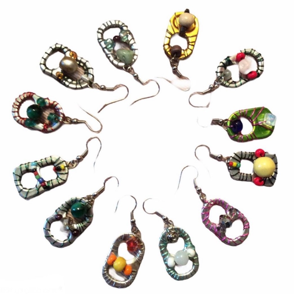 Handmade Pop Top Soda Tab Earrings❣️
